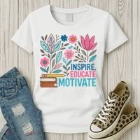 Inspire Educate Motivate Education Back To School  Women's T-Shirt thumb 3