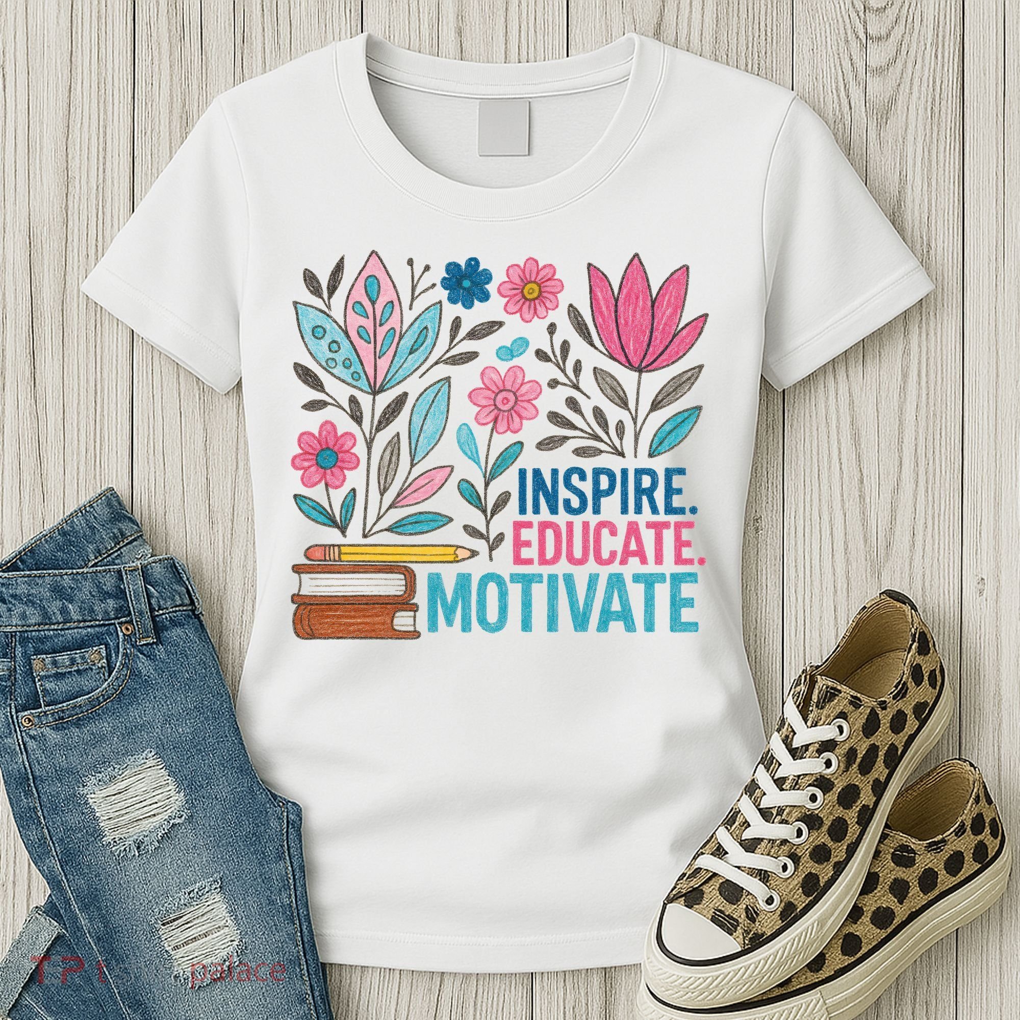 Inspire Educate Motivate Education Back To School  Women's T-Shirt