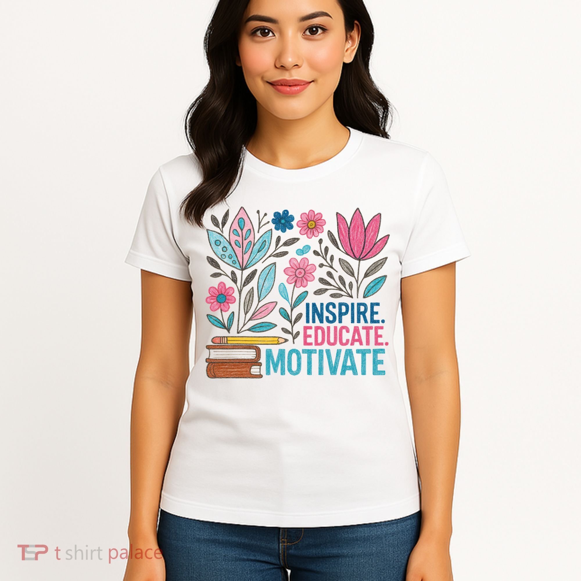 Inspire Educate Motivate Education Back To School  Women's T-Shirt