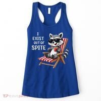 I Exist Out Of Spite Raccoon Sunglasses Women's Tank Top thumb 0