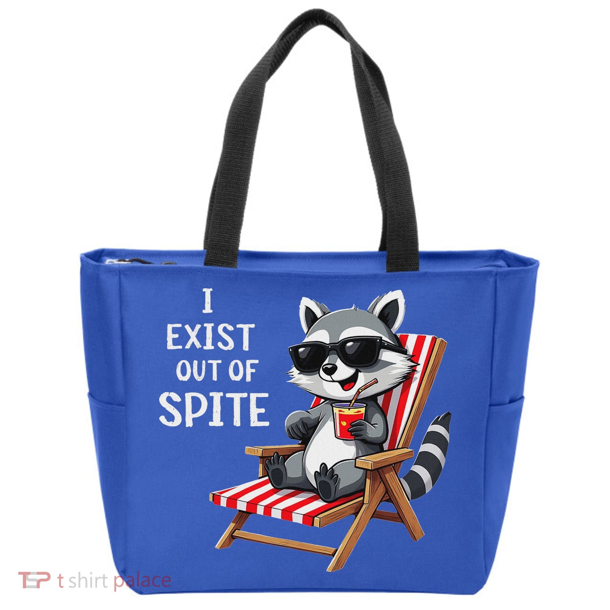 I Exist Out Of Spite Raccoon Sunglasses Tote Bag