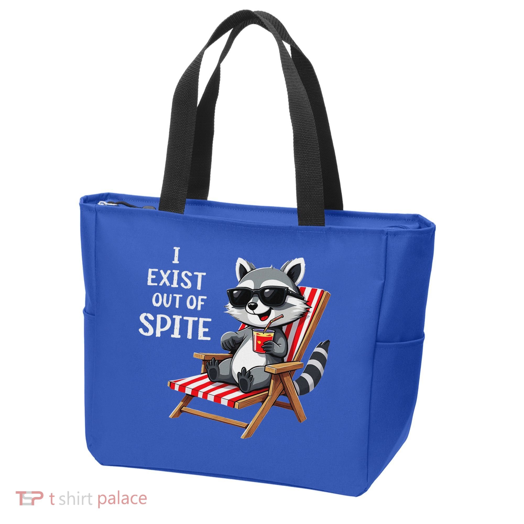 I Exist Out Of Spite Raccoon Sunglasses Tote Bag