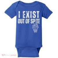 I Exist Out Of Spite Baby Bodysuit thumb 0