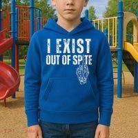 I Exist Out Of Spite Kids Hoodie thumb 2