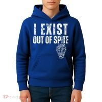 I Exist Out Of Spite Kids Hoodie thumb 4