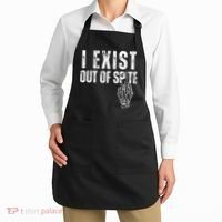 I Exist Out Of Spite Funny Dark Humor Apron thumb 2