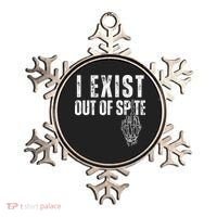 I Exist Out Of Spite Funny Dark Humor Ornament thumb 0