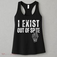 I Exist Out Of Spite Funny Dark Humor Women's Tank Top thumb 3