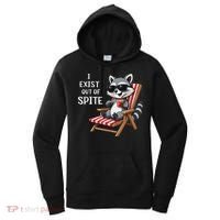 I Exist Out Of Spite Funny Raccoon Sunglasses Women's Hoodie thumb 0
