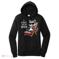 I Exist Out Of Spite Funny Raccoon Sunglasses Gift Women's Hoodie thumb 0