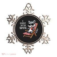 I Exist Out Of Spite Funny Raccoon Sunglasses Gift Ornament thumb 0