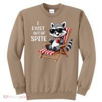 I Exist Out Of Spite Funny Raccoon Sunglasses Gift Sweatshirt thumb 0