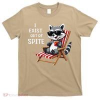 I Exist Out Of Spite Funny Raccoon Sunglasses Gift T-Shirt thumb 0