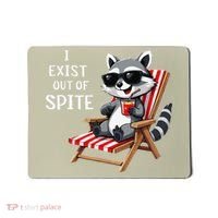 I Exist Out Of Spite Funny Raccoon Sunglasses Gift Mousepad thumb 0