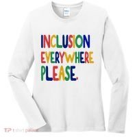 Inclusion Everywhere Please Women's Long Sleeve Shirt thumb 0