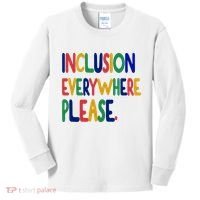 Inclusion Everywhere Please Kids Long Sleeve Shirt thumb 0