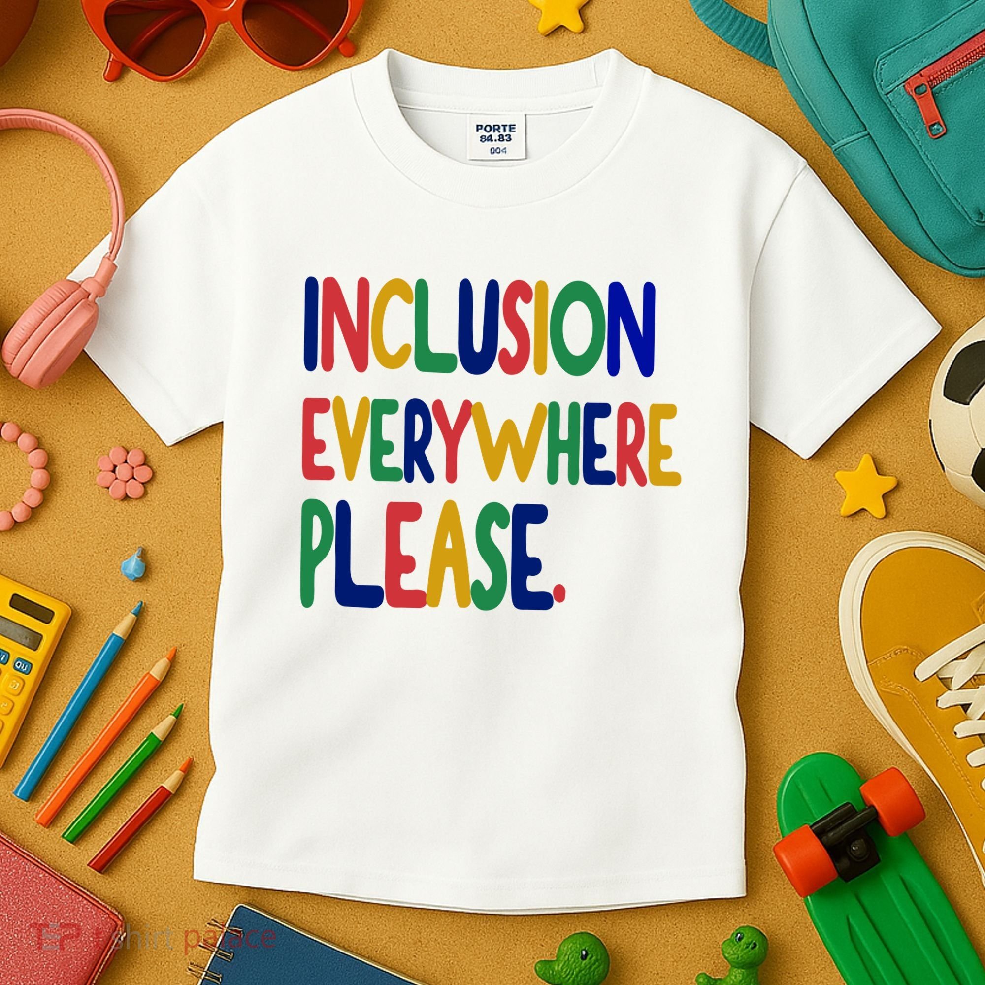 Inclusion Everywhere Please Kids T-Shirt