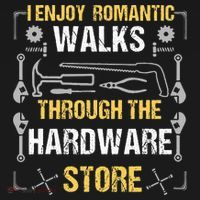 I Enjoy Romantic Walks Through The Hardware Store USA-Made Doggie Bandana thumb 2