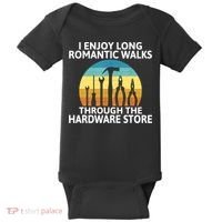 I Enjoy Romantic Walks Through The Hardware Store Craftsman Baby Bodysuit thumb 0