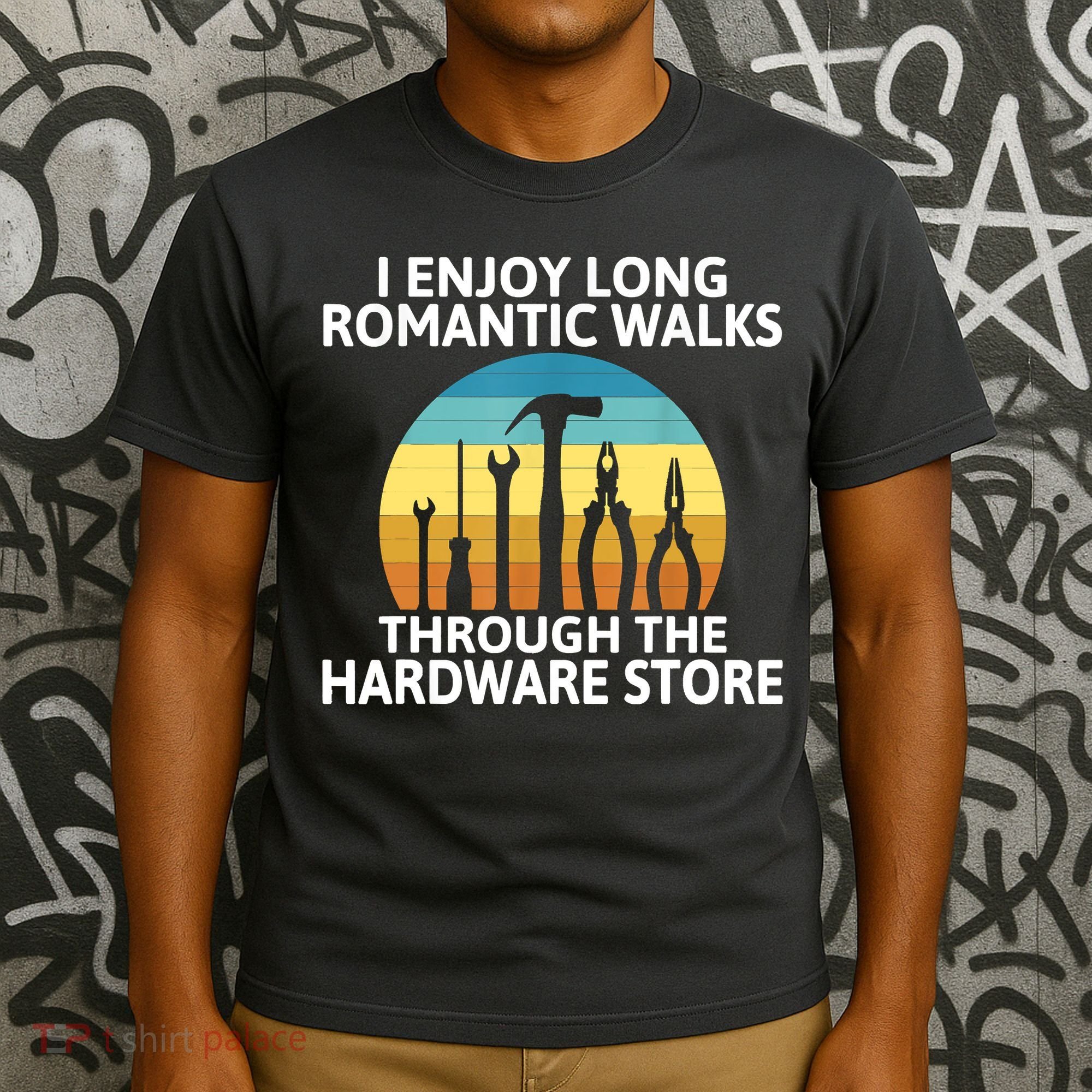 I Enjoy Romantic Walks Through The Hardware Store Craftsman T-Shirt