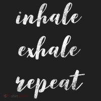 Inhale Exhale Repeat Breath Exercise Calming Yoga Quote Cool Gift Beanie thumb 2