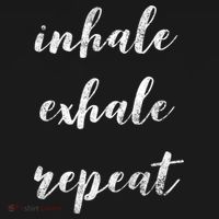 Inhale Exhale Repeat Breath Exercise Calming Yoga Quote Cool Gift Women's Hoodie thumb 2