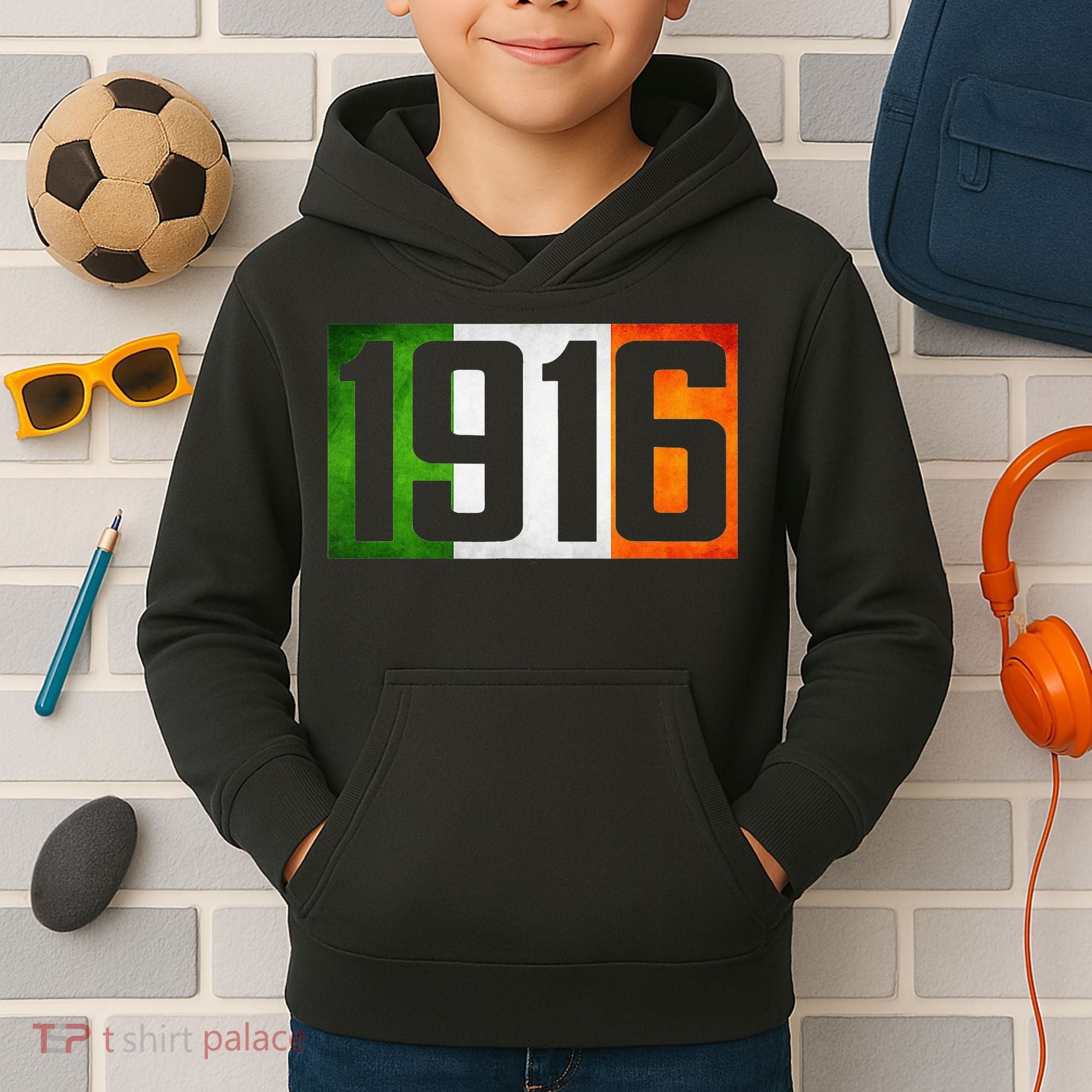 Ireland Easter Rising 1916 Irish rebellion flag tee Kids Hoodie