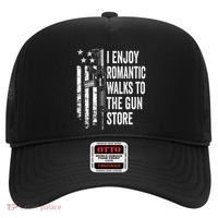 I Enjoy Romantic Walks To The Gun Store Pro Gun Owner Rights Hat thumb 0