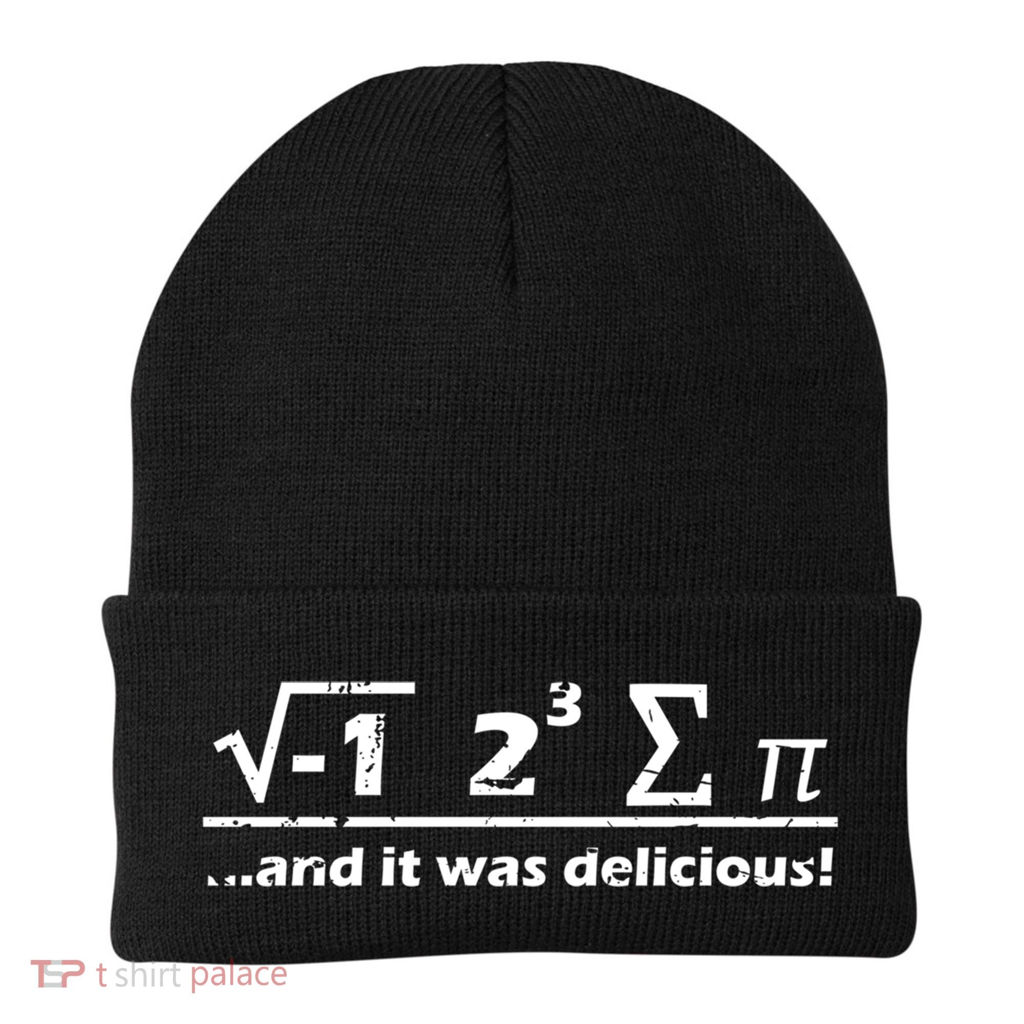 I Eight Sum Pi I Ate Some Pie And It Was Delicious Gift Beanie
