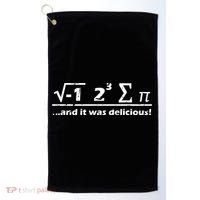 I Eight Sum Pi I Ate Some Pie And It Was Delicious Gift Golf Towel thumb 0