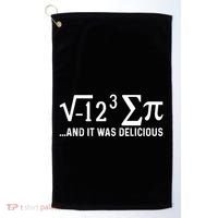 I Eight Sum Pi It Was Delicious Math Pi Funny Mathematics Great Gift Golf Towel thumb 0