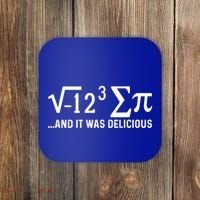 I Eight Sum Pi It Was Delicious Math Pi Funny Mathematics Great Gift Coaster thumb 0