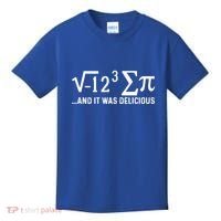 I Eight Sum Pi It Was Delicious Math Pi Funny Mathematics Great Gift Kids T-Shirt thumb 0