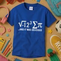 I Eight Sum Pi It Was Delicious Math Pi Funny Mathematics Great Gift Kids T-Shirt thumb 3