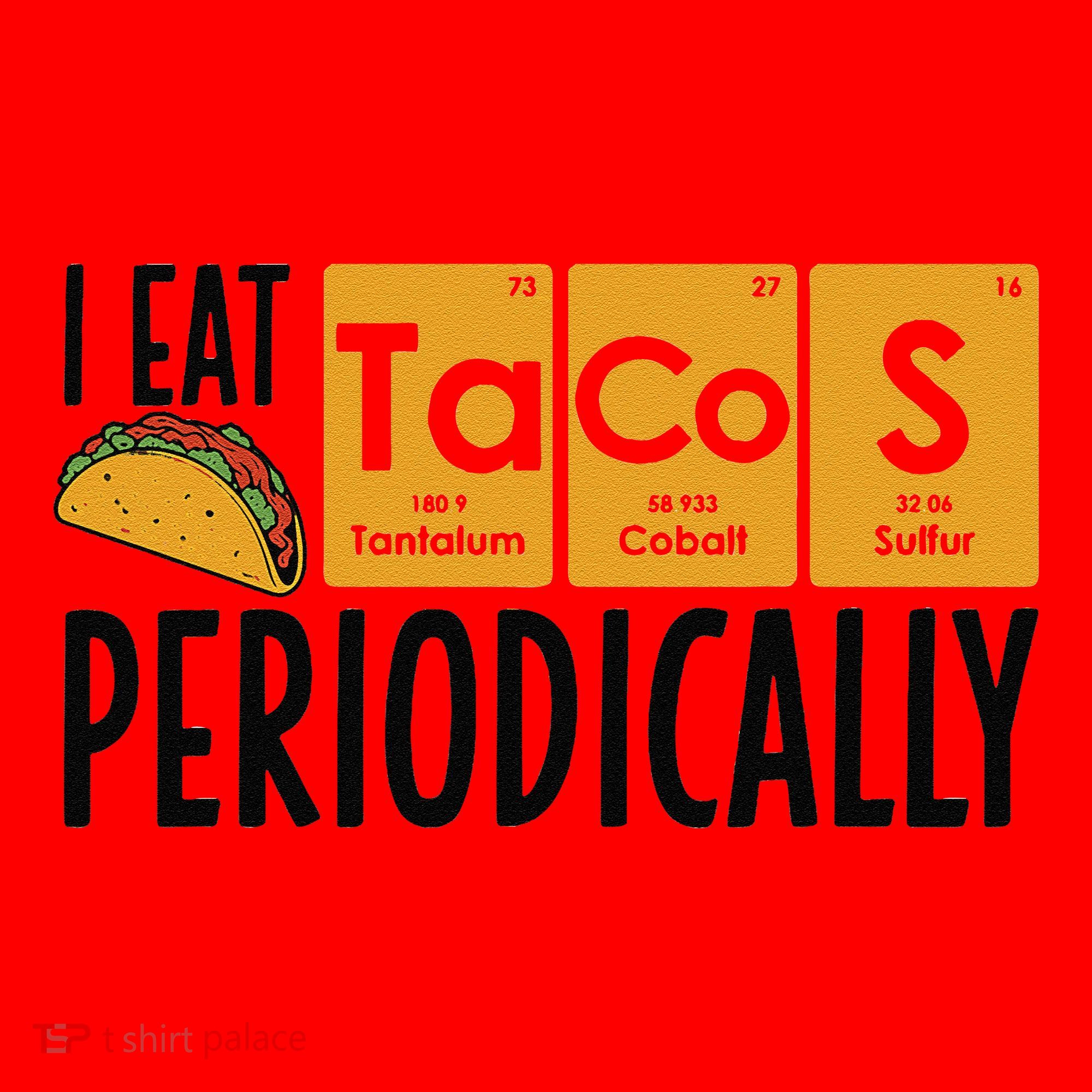 I Eat Tacos Periodically Science Taco Food Pun Taco Lovers Santa Hat