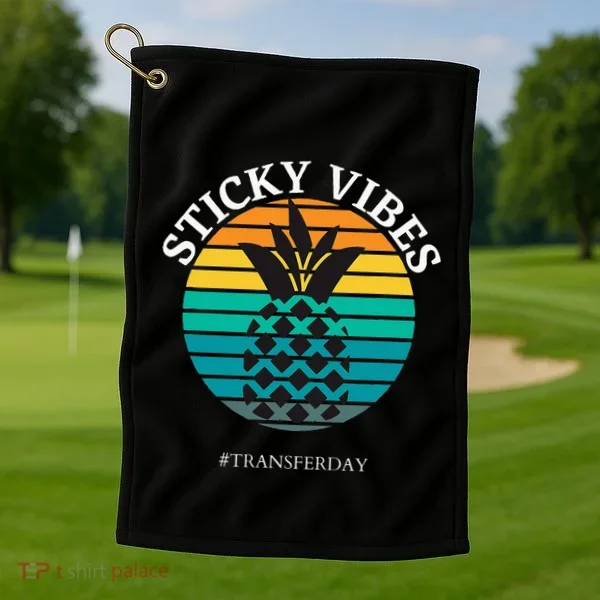 Ivf Embryo Transfer Day Pineapple Golf Towel