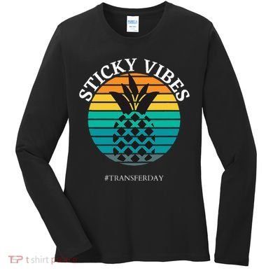 Ivf Embryo Transfer Day Pineapple Women's Long Sleeve Shirt