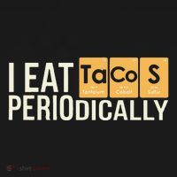 I Eat Tacos Periodically Science Taco Food Pun Taco Lovers Women's Tank Top thumb 5
