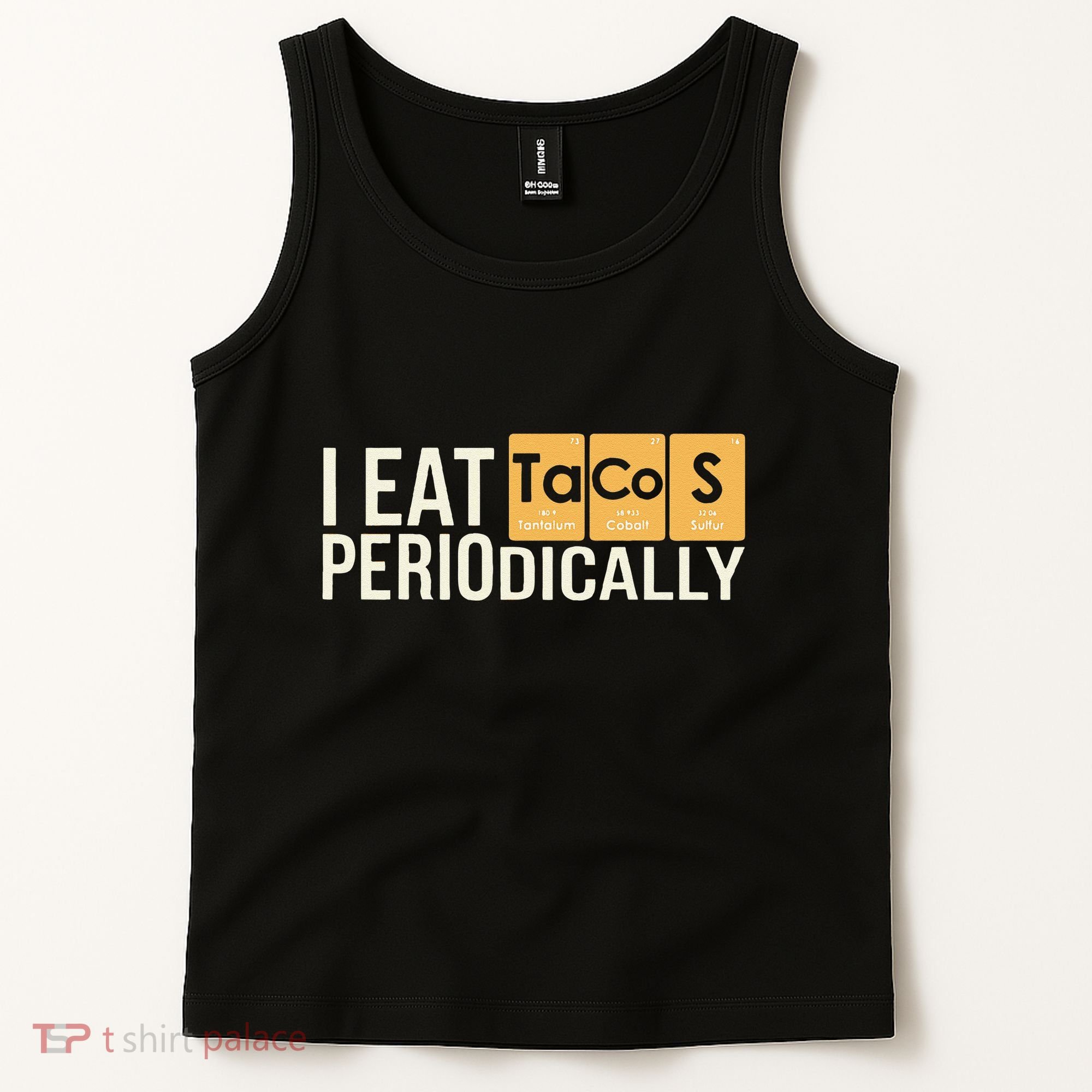 I Eat Tacos Periodically Science Taco Food Pun Taco Lovers Tank Top