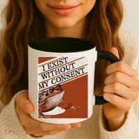 I Exist Without My Consent Frog Coffee Mug thumb 3