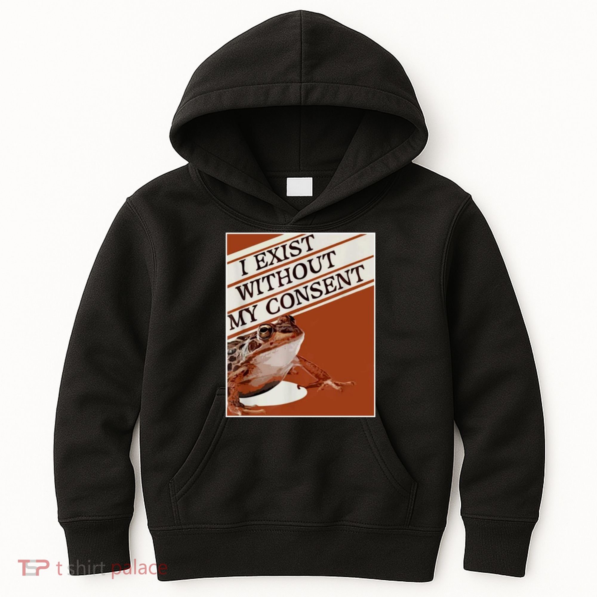 I Exist Without My Consent Frog Kids Hoodie
