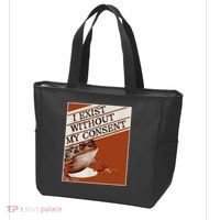 I Exist Without My Consent Frog Tote Bag thumb 3