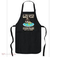 If Earth Was Flat Cat Pushed Everything Apron thumb 0
