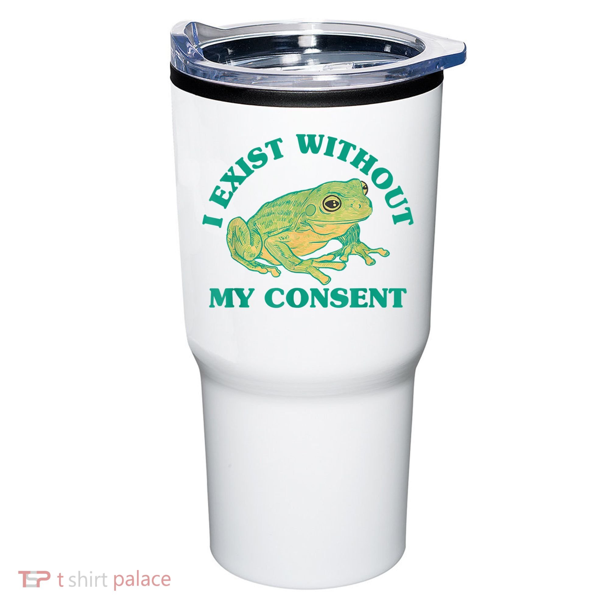 I Exist Without My Consent Frog Funny Meme Tumbler
