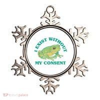 I Exist Without My Consent Frog Funny Meme Ornament thumb 0
