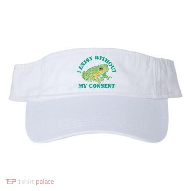I Exist Without My Consent Frog Funny Meme Visor