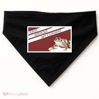 I Exist Without My Consent Funny Meme Frog USA-Made Doggie Bandana thumb 0