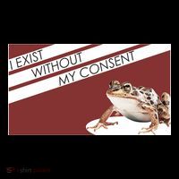 I Exist Without My Consent Funny Meme Frog Long Sleeve Shirt thumb 2
