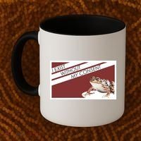 I Exist Without My Consent Funny Meme Frog Coffee Mug thumb 2