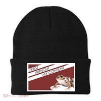 I Exist Without My Consent Funny Meme Frog Beanie thumb 0